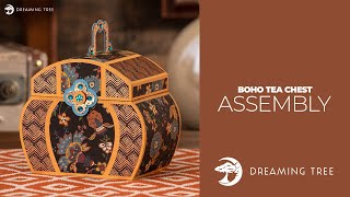 SVG File - Boho Tea Chest - Assembly Tutorial (For Cricut, Silhouette, and ScanNCut)