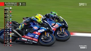 [WSBK] Prosecco DOC UK Round | SBK Superpole Race H/L