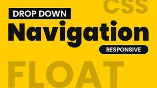 Responsive Dropdown Navigation | HTML CSS & JS | CSS Float