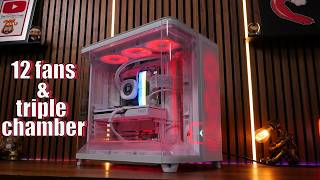 Corsair AIR 5400 step-by-step build guide with push pull AIO (12 fan PC build)