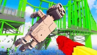 I Became One Punch Man and Destroyed Giant Humans and Bridges in Teardown!