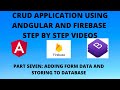 Saving form data to firebase