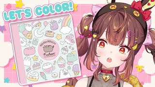 【HANDCAM】 Pusheen Coloring Book || Zatsu!【VyVid | Bunana 】