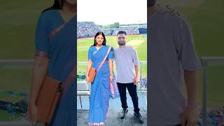 Rinku Singh and Priya Saroj watching the cricket match together indvsend#rinkusingh#priyasaroj#short