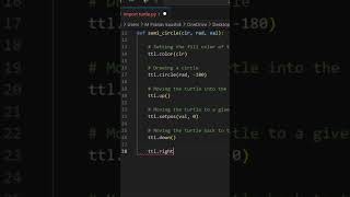 How to draw a rainbow in python turtle #coding#python#shorts #pythongraphucs#turtle