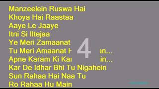 Sun Raha Hai Na Tu   Ankit Tiwari Hindi Full Karaoke with Lyrics