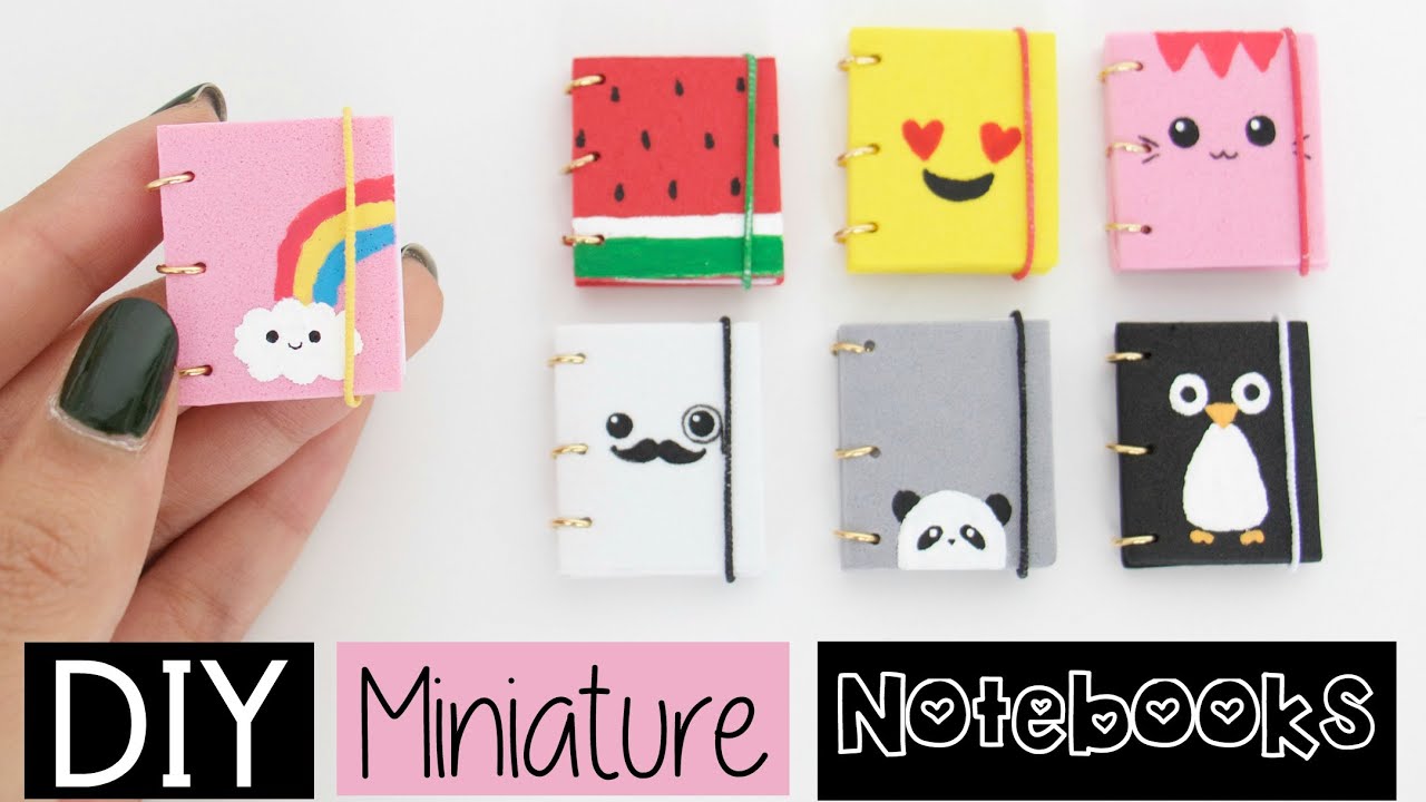 Diy Mini Notebooks Four Easy Cute Designs Youtube