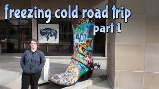 🥶 Colorado Buc-ee's, Exploring Wyoming from Cheyenne to Laramie · Freezing Cold Road Trip Part 1