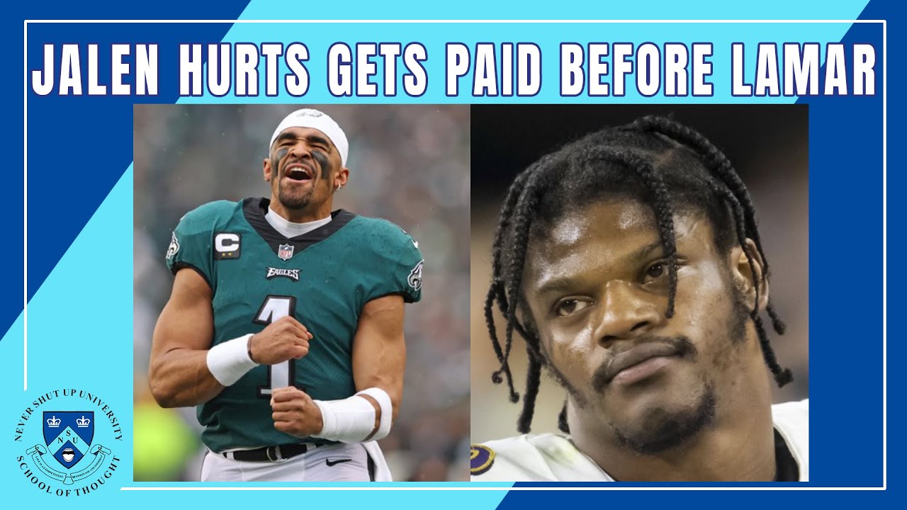 Jalen Hurts Gets Paid BEFORE Lamar Jackson, Unanimous MVP | Hurts Signs ...