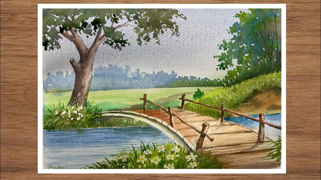 Watercolour Scenery Painting For Beginners At Ninfa Brown Blog