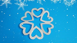 Как вырезать СНЕЖИНКУ ИЗ БУМАГИ//HOW TO CUT A SNOWFLAKE