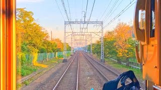 4k driver's seat view Hankyu Kyoto Line commuting limited express