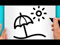 DISEGNI FACILI! COME DISEGNARE UN SOLE FACILE (VIDEO DI DISEGNI)