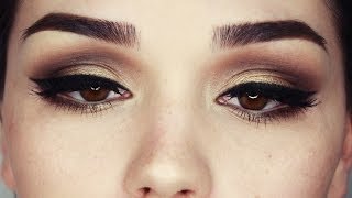 Date Night Gold and Browns makeup tutorial