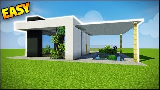 Minecraft: How to Build a Modern House - Easy Tutorial (How to Build a House in Minecraft)