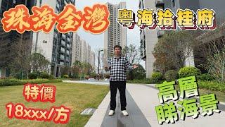 珠海金灣航空新城｜粵海拾桂府高層睇海景城市景｜特價單位18xxx/方起｜