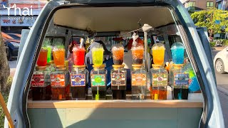 Amazing Vintage Rocket Soft Drink | Street Drink Colorful | Thai Street Food