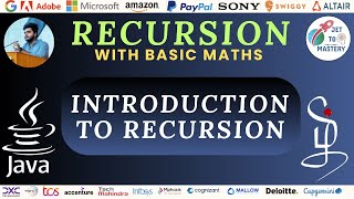 Introduction To Recursion || DSA || JAVA || TAMIL