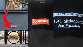 SUPREME SAN FRANCISCO STORE OPENING DAY BOX LOGO FW19 WEEK 9