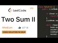Two Sum II | Code Solution in [Java] | LeetCode