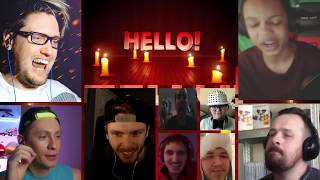 [VERSION 2.0] HELLO NEIGHBOR SONG (GET OUT) LYRIC VIDEO - DAGames [REACTION MASH-UP]#197