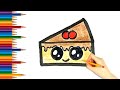 How to Draw A Cute Cake🍰| Easy Cake Drawing, Painting & Coloring for Kids #easydrawing