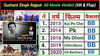 Sushant Singh Rajput All Movie Verdict 2022 || Late Sushant Singh Rajput All Flop & Hit Movie List