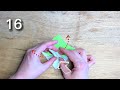 easy origami crane _ bamboo model _ step by step tutorial