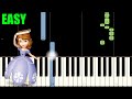 Sophia The First - Theme Song (EASY Piano Tutorial) [Synthesia]