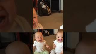 Cutest twin🥰🥰 baby fight🤣🤣for pacifier funniest videos | afv videos #youtube #viral #shorts #funny