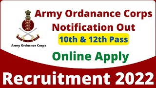 AOC recruitment 2022 | AOC Notification out- Pankaj Kumar ITI