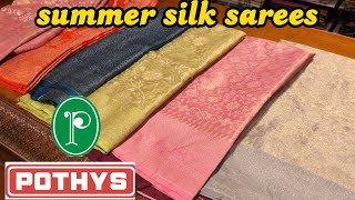 Pothys💥summer silk sarees 🎇Chanderi silk saree collections