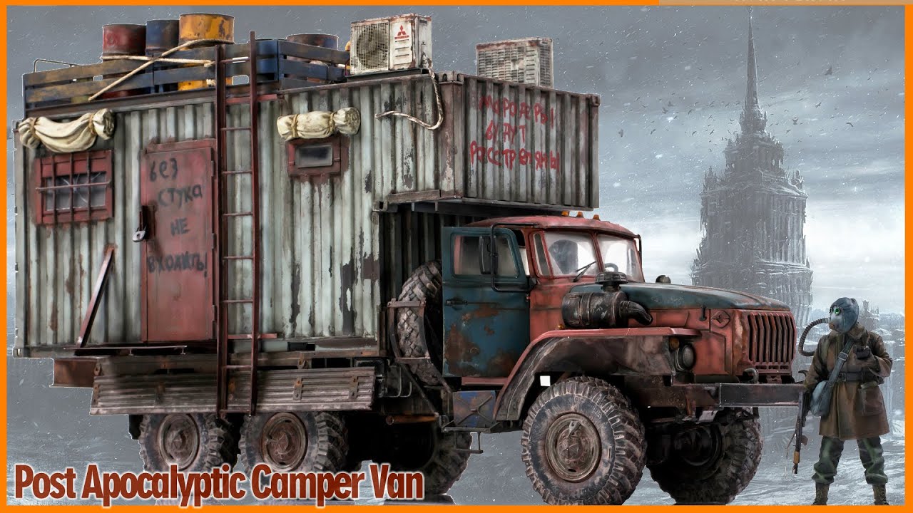 Post Apocalyptic Camper Van | Ural 4320 Scale Model Truck - YouTube