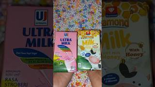 Menemukan susu diamond honey dan susu ultra milk stroberi dikardus #jajanan #jajan #huntingjajan