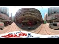 360° vr walk in north point the street market hong kong tram runs through