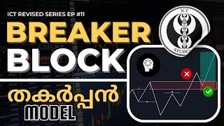 ICT BREAKER BLOCK IN MALAYALAM EP #11 | DETAILED EXPLANATION \u0026 ANALYSIS | ENTRY MODEL | T4T