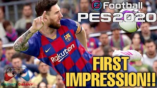 PES 2020  ( eFootball PES 2020 ) First Impressions Malayalam  | PS4 | Gamers Galaxy