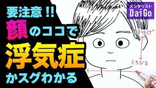 要注意!!顔のココで浮気症かスグわかる