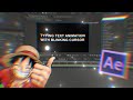 Typing Text Animation w/ Blinking Cursor | After Effects