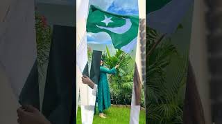 Pakistani actress Celebrating 14 August | 14 august dress design #14august #shorts #pakistan