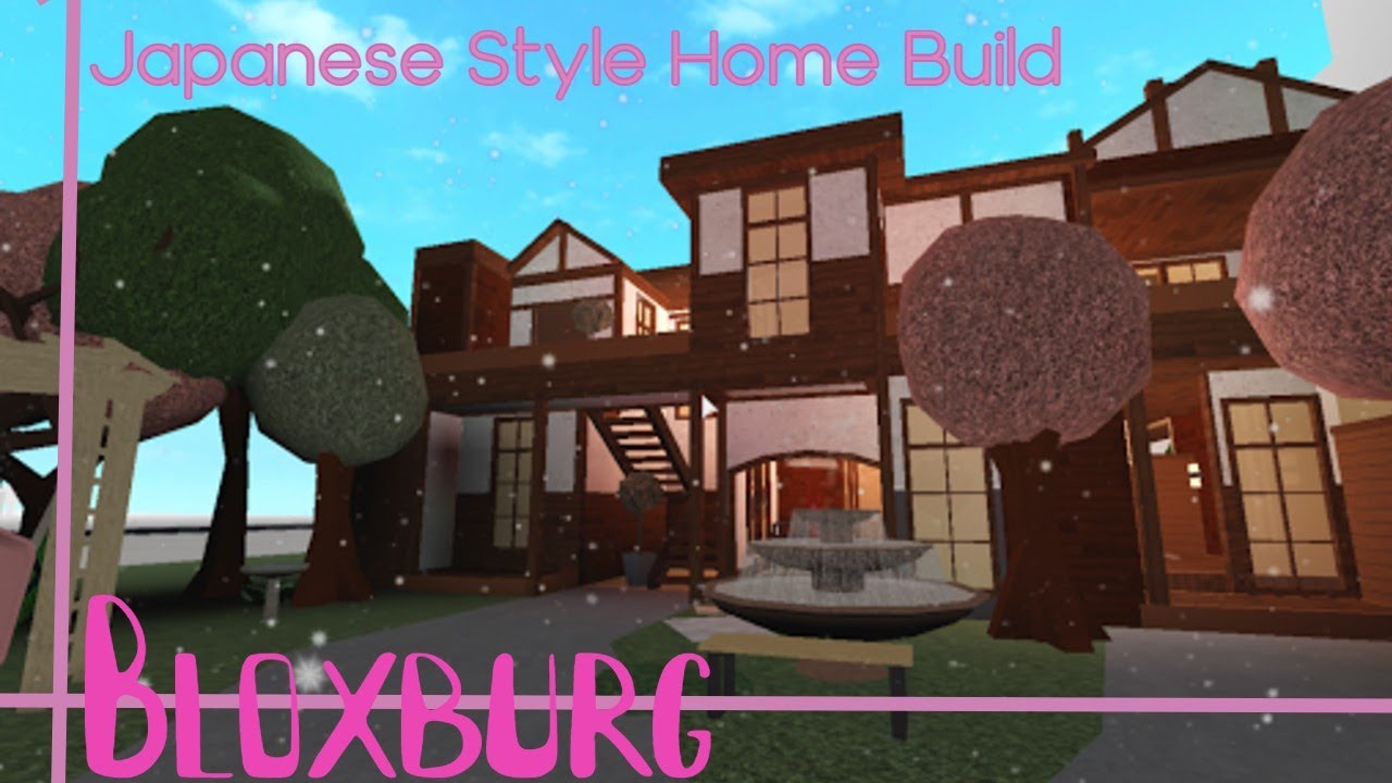 Japanese Style House Build Bloxburg 100 Sub Special Youtube