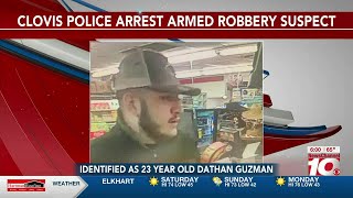 VIDEO: Clovis man wanted for robbing Allsup’s at gunpoint has been arrested