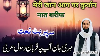 Naat Sharif | superhit Najam | meri Jaan aapke kurban rasul Arabi | voice Mufti Zaid |@ZaidMedia