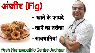 अँजीर (फ़िग) खाने के फ़ायदे ।केसे खायें | fig fruit  anjeer khane ke fayde| fig benefits in hindi