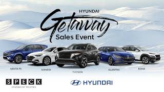 Plan your next getaway with a new vehicle from Speck Hyundai during the Getaway Sales Event!