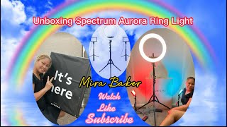 Unboxing Spectrum Aurora 18” Ring Light | 5.5” Led Crystal Duo Lighting Kit