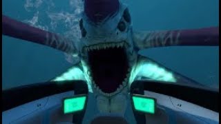 Caseoh finds a reaper leviathan from subnautica