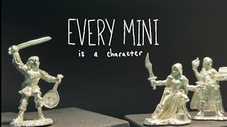 An entirely metal mini party | Every Mini is a Character