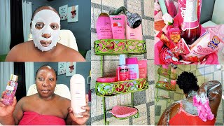 2023 SELF-CARE VLOG//PAMPER ROUTINE//Using ONLY PINK Products!