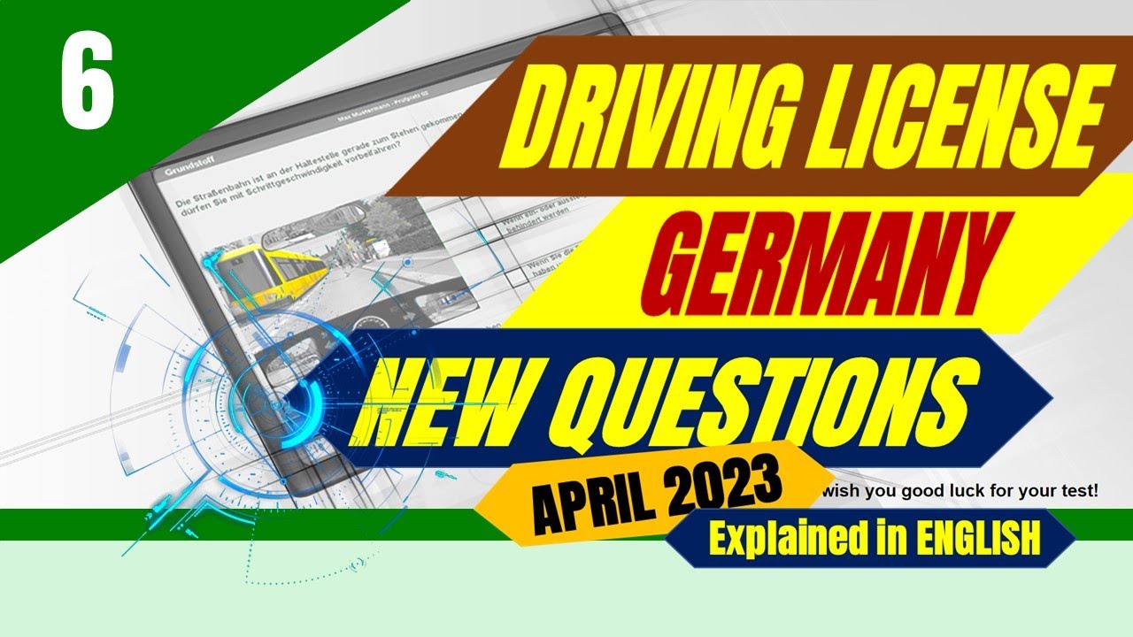 New Set Of Questions German Driving License English Theory Test Driving ...